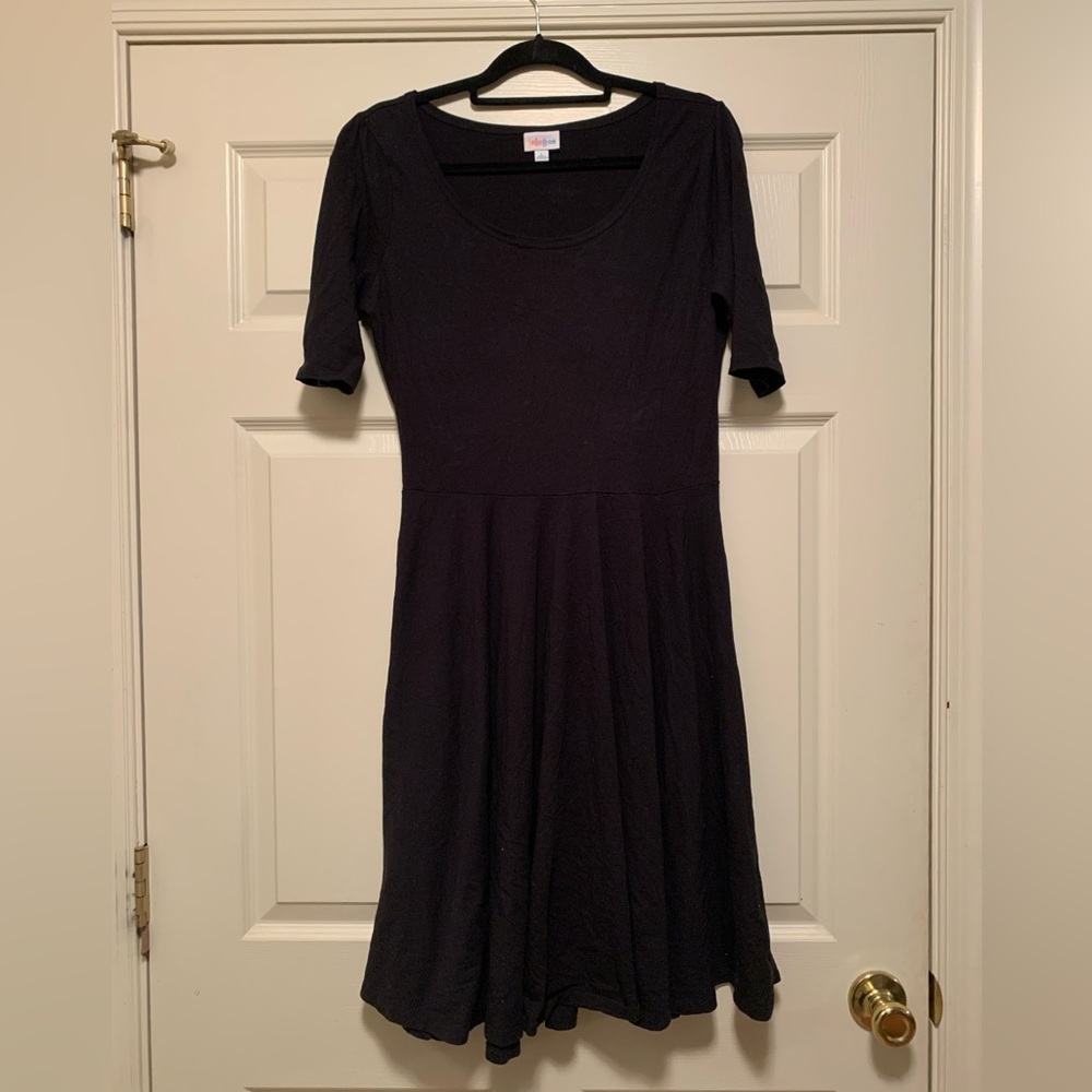 LuLaRoe black dress, size L